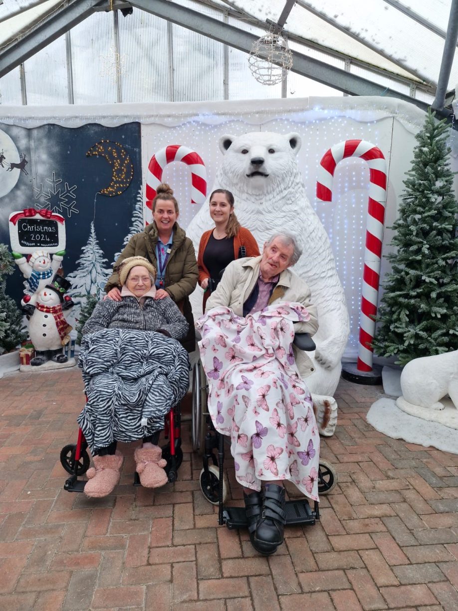 Care Home residents on trip to local garden centre
