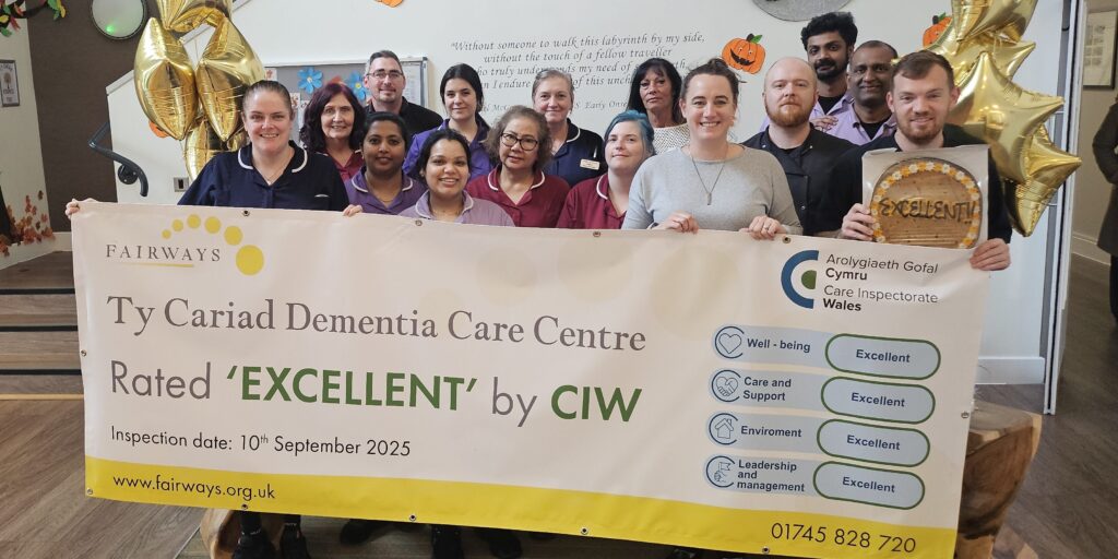 Ty Cariad awarded Excellent ratings across Well-being, Care & Support, Environment, and Leadership & Management by CIW